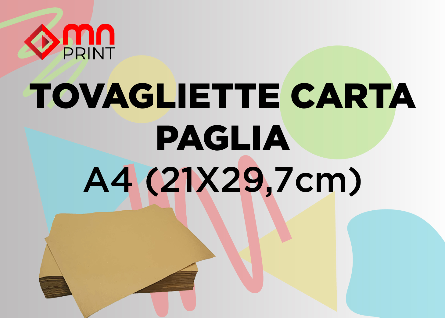 tovagliette carta paglia A4